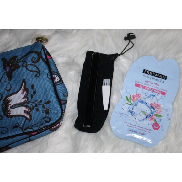 Women's Estee Lauder Cosmetic Bag + Facial Trimmer + Gel Cream Facial Mask New - Picture 4 of 4